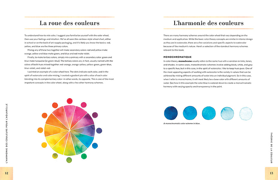 Livre : L'harmonie des couleurs pour l'aquarelle | Illustration ...